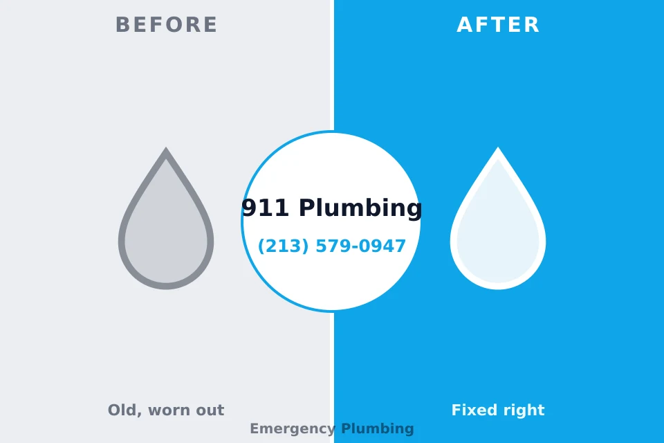 Before and after: plumbing company Pleasant Garden, NC
